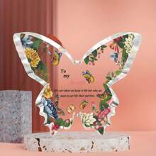 1 pieza, Regalo para amiga especial, Regalo para mejor amiga, Regalo de cumpleaños, Regalo para amigo, Regalo para mi mejor amiga, Regalo de cumpleaños para mejor amiga, Regalo significativo de recuerdo, Regalo de boda de Navidad para una amiga, Hermosa placa acrílica de mariposa - Multicolor - Ver 9