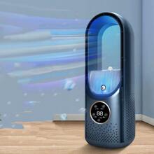 Ventilador sin aspas de nueva generación para 2024, diseñado como un aire acondicionado de escritorio para uso doméstico y en oficinas. Es extremadamente silencioso y cuenta con función de humidificación por nebulización para enfriar rápidamente el ambiente. - Multicolor - Ver 5