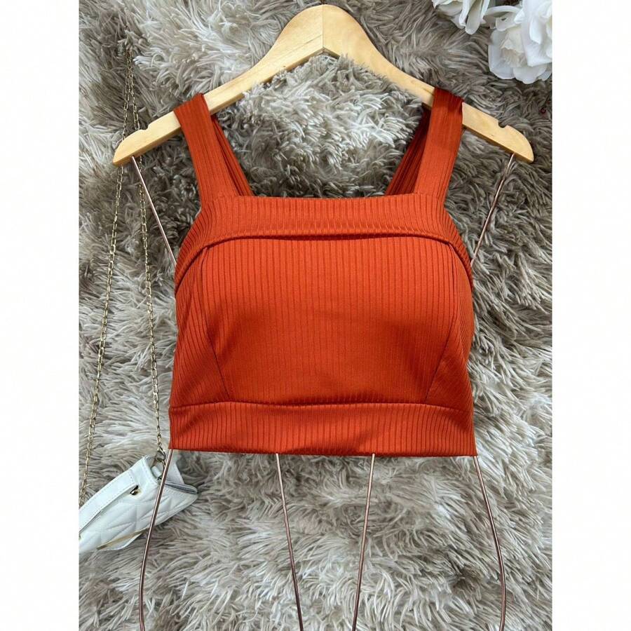 Women Tops - 橘色 - 查看 1