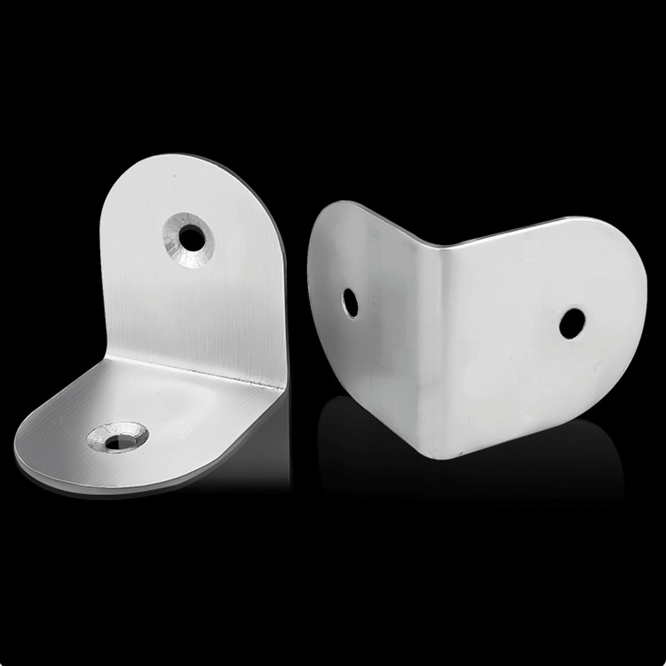 90 Degree Stainless Steel Angle Brackets, Heavy Duty L-Shaped Shelf ...