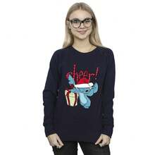 Disney Womens/Ladies Lilo And Stitch Cheer Sweatshirt (Navy Blue)