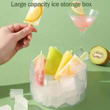 1pc Popsicle Molds, Mini Popsicle Mould, Reusable DIY 8 Grid Ice Pop Mould For Homemade, Upgrade Ice Cream Mold With Sticks And Ice Box, Easy Release Popsicle Maker, Kitchen Accessories, Home Items, - Multicolor - View 4