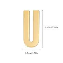 Naklejka na ścianę/drzwi/skrzynkę pocztową z metalu DIY Solid English Letter Decal Applique do lodówki, biura, logo firmy, prezent na powrót do szkoły (z klejem)