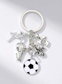 Llavero de fútbol de moda callejera, accesorio de coche, dije de bolso, regalo escolar de Navidad - Multicolor - Ver 10