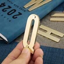 Naklejka na ścianę/drzwi/skrzynkę pocztową z metalu DIY Solid English Letter Decal Applique do lodówki, biura, logo firmy, prezent na powrót do szkoły (z klejem)