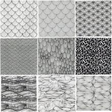 Water Wave Ripple Art Design Imprint Mold, Handmade DIY Soft Clay Jewelry Texture Making Embossed Stamp, Raised Relief Texture Effect