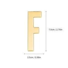 Naklejka na ścianę/drzwi/skrzynkę pocztową z metalu DIY Solid English Letter Decal Applique do lodówki, biura, logo firmy, prezent na powrót do szkoły (z klejem)