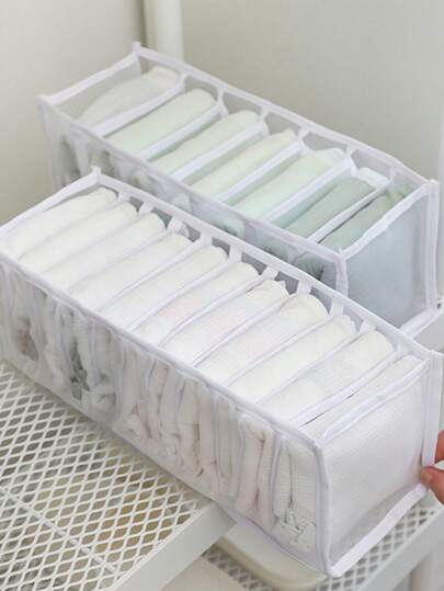 1pc Large 7 Grids Black Drawer Type Underwear Organizer For Socks, Bras, Panties, With Separators Bedroom, Organizer, Home Storage, For White T-Shirt Women, Black Pants Women, Ladies Winter Clothes, Dress, Winter Clothes For Ladies, Elegant Woman Dresses, White Shirt For Ladies, Long Sleeve, White Jumpsuit For Women, Spring Dresses For Women, Spring Outfits For Women, Spring, Spring Clothes, Minimalist, Summer Tops Storage