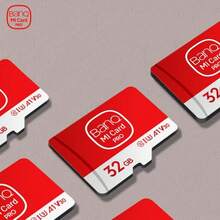 BanQ Card 256GB 128GB 記憶卡，紅白色微型SDXC SD卡 64GB 32GB Class 10 高速快閃卡記憶卡存儲，生日/復活節/男生/女友禮物 - 紅色 - 查看 2