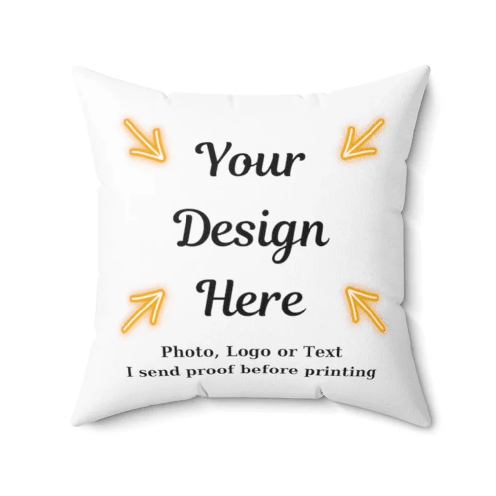 (Ảnh tùy chỉnh) 1 Vỏ gối in hình một mặt cá tính, Gối có chèn hình ảnh đám cưới tùy chỉnh, Quà tặng cho người yêu nhân ngày lễ tình nhân Kỷ niệm ngày cưới - Nhiều màu - Xem 1