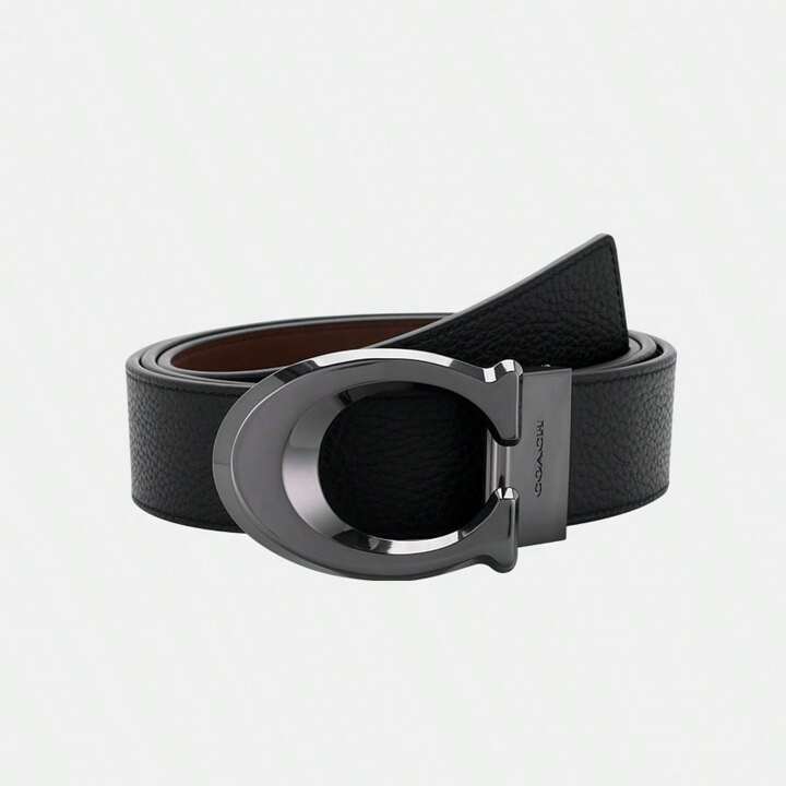 Coach Unisex Belt Signature C Buckle Logo Belt Cut To Size