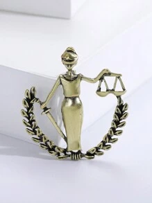 1 pieza Broche de la constelación de Libra de la diosa de la justicia de moda para el uso diario de mujeres - Libra, diosa de la justicia - Ver 13