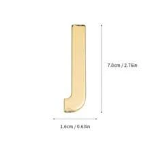 Naklejka na ścianę/drzwi/skrzynkę pocztową z metalu DIY Solid English Letter Decal Applique do lodówki, biura, logo firmy, prezent na powrót do szkoły (z klejem)