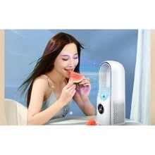 Ventilador sin aspas de nueva generación para 2024, diseñado como un aire acondicionado de escritorio para uso doméstico y en oficinas. Es extremadamente silencioso y cuenta con función de humidificación por nebulización para enfriar rápidamente el ambiente. - Multicolor - Ver 4