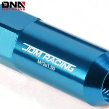 20X Racing Rim 60mm Extended Anodized Wheel Lug Nut+Adapter Key Light Blue - Mint Green - View 6