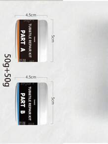Tile Repair AB Adhesive Glaze Repair Paste Pothole Floor Tile Broken Cover Ugly Ceramic Patch Hole Tile Repair Adhesive (Tool Colours Are Randomised) - White - View 3