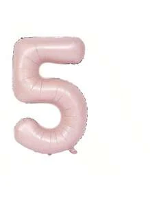 1pc 40-Inch Pink Numbered 0-9 Foil Balloon, Birthday/Anniversary/Wedding Party Decoration, Photobooth Prop