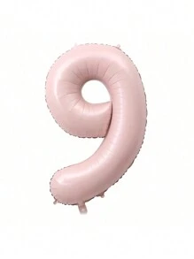 1pc 40-Inch Pink Numbered 0-9 Foil Balloon, Birthday/Anniversary/Wedding Party Decoration, Photobooth Prop