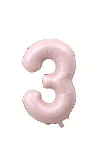 1pc 40-Inch Pink Numbered 0-9 Foil Balloon, Birthday/Anniversary/Wedding Party Decoration, Photobooth Prop