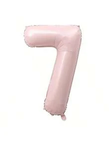 1pc 40-Inch Pink Numbered 0-9 Foil Balloon, Birthday/Anniversary/Wedding Party Decoration, Photobooth Prop