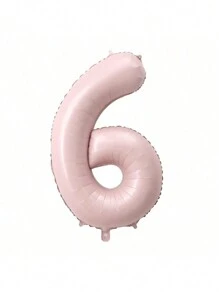 1pc 40-Inch Pink Numbered 0-9 Foil Balloon, Birthday/Anniversary/Wedding Party Decoration, Photobooth Prop