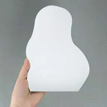 1 件现代简约不对称形状塑料墙面装饰镜面墙贴，适用于房间、书桌、客厅、浴室装饰墙贴乙烯基贴花，适用于卧室装饰、房间装饰品、万圣节装饰、秋季装饰、教室装饰，可移除贴纸 - 2mm - 查看 6