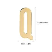 Naklejka na ścianę/drzwi/skrzynkę pocztową z metalu DIY Solid English Letter Decal Applique do lodówki, biura, logo firmy, prezent na powrót do szkoły (z klejem)