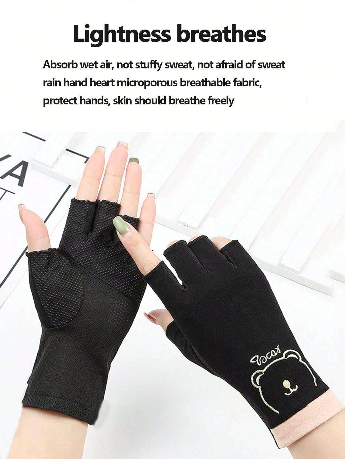 UvResistant Nail Gloves UVResistant Gel Shielding Gloves Fingerless