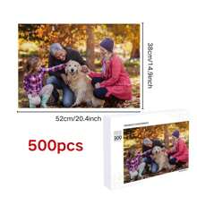 1 件定制木制照片拼图，创建您自己的个性化照片拼图，家庭、婚礼、圣诞节、感恩节、生日礼物房间装饰装饰精美，时尚适合女性/男性，婴儿玩具，幼儿玩具，学龄前玩具，儿童玩具，定制照片拼图，适合他/她，适合他/她，适合周年纪念日，适合生日 - 款式-橫 - 查看 12