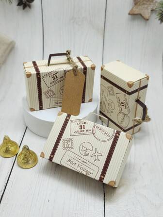 Suitcase Candy Box Gift Packaging Box Party Favor Box Wedding Favor Box Baking Supplies