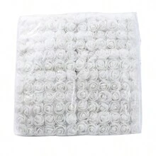 12 bó/gói (144 bông) Hoa giả bằng xốp, hoa hồng mini hình gấu bông, nguyên liệu làm vòng hoa DIY, phụ kiện hộp kẹo, trang trí nhà cửa, đám cưới, hoa cài cổ tay cô dâu, phụ kiện đội đầu, Ngày Valentine, Năm mới, đồ trang trí bánh sinh nhật, quà tốt nghiệp - Hoa hồng xốp với sợi nhiều màu - Xem 25