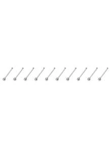 10PCS New Stainless Steel Small Nose Studs Round Ball Straight Rod Tragus Cartilage Helix Stud For Women Nose Piercing Jewelry