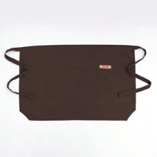 1pc Unisex Short Waist 3D Restaurant Canvas Apron For Waiters And Waitresses,Kitchen,Bathroom,Home,Household Suppliers - Multicolor - View 10