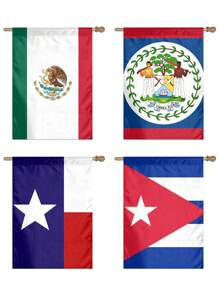 1pc Customizable Personalized Creative Pattern/Photo/Illustration Linen Double-Sided Garden Flag, Home/Yard/Outdoor Decor (Flag Pole Not Included), Summer Holiday