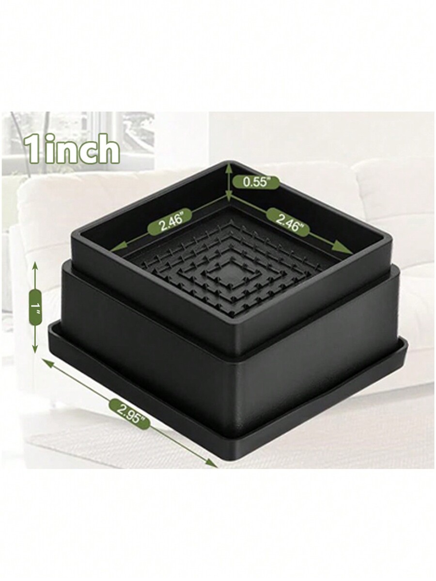 4 Pcs Desk Sofa Raise Feet Cushion 1inch AntiSlip Heavy Duty Furniture