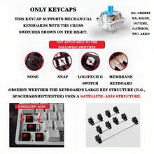 Tic Tac Toe Game Original Height 148 Keys Mechanical Keyboard Keycaps Set With PBT Dye-Sublimation Keycaps, Suitable For Mechanical Keyboard - Red and White - View 2