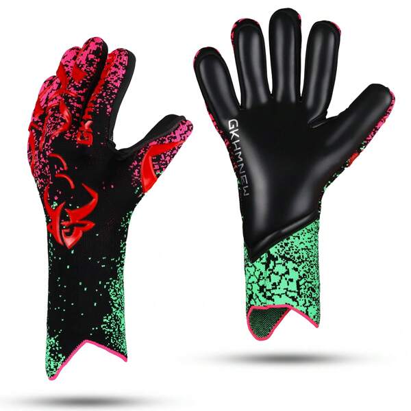 GKHMNEW Gants de gardien de but de football pour enfants, garçons, jeunes et adultes, gants de gardien de but haute performance et respirants pour l'entraînement/le match (Tailles 6-10)