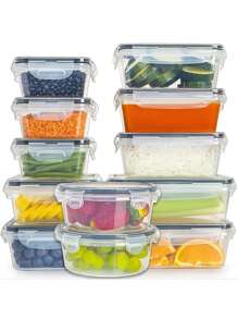 PP Bento Box, Large Capacity, Refrigerator & Microwave Friendly, Convenient Fresh Keeping Box For Fruits & Vegetables With Drainage Design,Kitchen,Christmas Gift Back To School,School Supplies - Multicolor - View 3