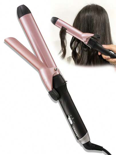 CRASTS Star Maker 32mm Large Barrel Curling Iron, Suitable For Creating Big Curls, Outward Or Inward, One-Touch Switch HC-032, Convenient To Carry For Home Or Travel Hairstyling