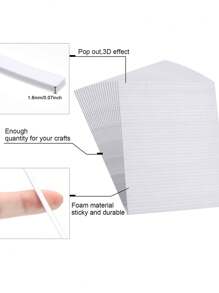 Double-Sided Foam Tape Strips, Kids Craft Foam Adhesive Tape For Card Making