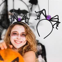 1pc Halloween Mũ đội đầu Nhện đơn Dây buộc tóc Nhện Mũ đội đầu Nhện Dây buộc tóc Trang trí Đạo cụ Halloween Mô phỏng Nhện Dây buộc tóc Nhện đen Dây buộc tóc Nhện đỏ Bí ngô - Nhiều màu - Xem 3