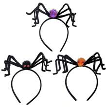 1pc Halloween Mũ đội đầu Nhện đơn Dây buộc tóc Nhện Mũ đội đầu Nhện Dây buộc tóc Trang trí Đạo cụ Halloween Mô phỏng Nhện Dây buộc tóc Nhện đen Dây buộc tóc Nhện đỏ Bí ngô - Nhiều màu - Xem 5