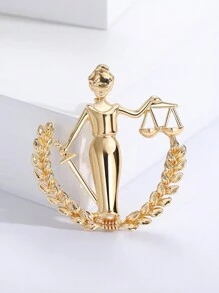 1 pieza Broche de la constelación de Libra de la diosa de la justicia de moda para el uso diario de mujeres - Libra, diosa de la justicia - Ver 14