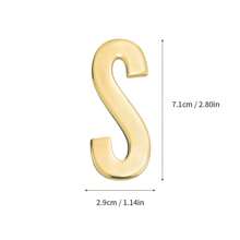 Naklejka na ścianę/drzwi/skrzynkę pocztową z metalu DIY Solid English Letter Decal Applique do lodówki, biura, logo firmy, prezent na powrót do szkoły (z klejem)