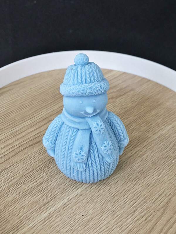 One New/Old Style Scarf Snowman/Candle/Rabbit/Pumpkin/Christmas Hat Cartoon Snowman Christmas Decoration Aromatherapy Candle Silicone Mold For Festival Decor
