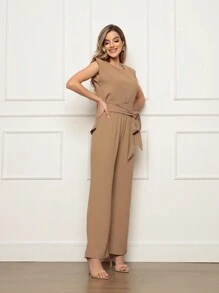 Women Two-Piece Outfits - 駝色 - 查看 4