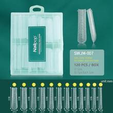 Nailpop 120Pcs/Box Dual Nail Forms,3D Snake Skin Pattern False Nails Tips Gel Nail Mold For Nail Extension Polygel Building DIY Home - Multicolor - View 16