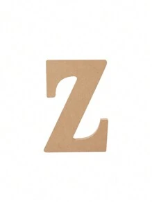 حرف خشبي غير منتهي من A إلى Z، سطح خشبي مثالي لمشاريع الفن والحرف اليدوية DIY (باستثناء أقلام الحبر البيجمنتية)، أفضل هدايا - كاكي - مشاهدة 35
