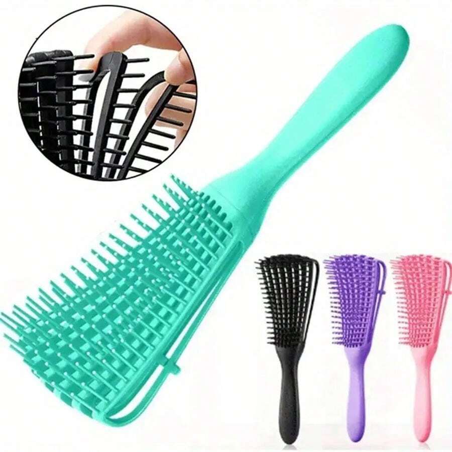 1pc Unisex Octopus Shape Hair Brush For Hair Styling, Straightening And Curling