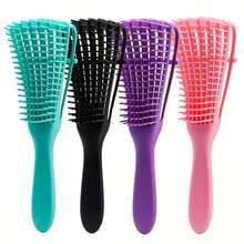 1pc Unisex Octopus Shape Hair Brush For Hair Styling, Straightening And Curling - Multicolor - View 9
